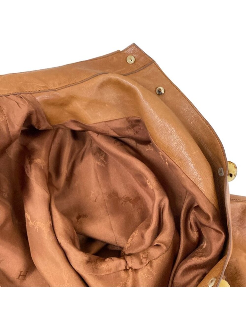 Hermes Coat 38 M Brown Soutien Collar Cowhide - Picture 11 of 14